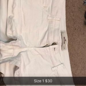 Jean shorts. Hollister and American Eagle